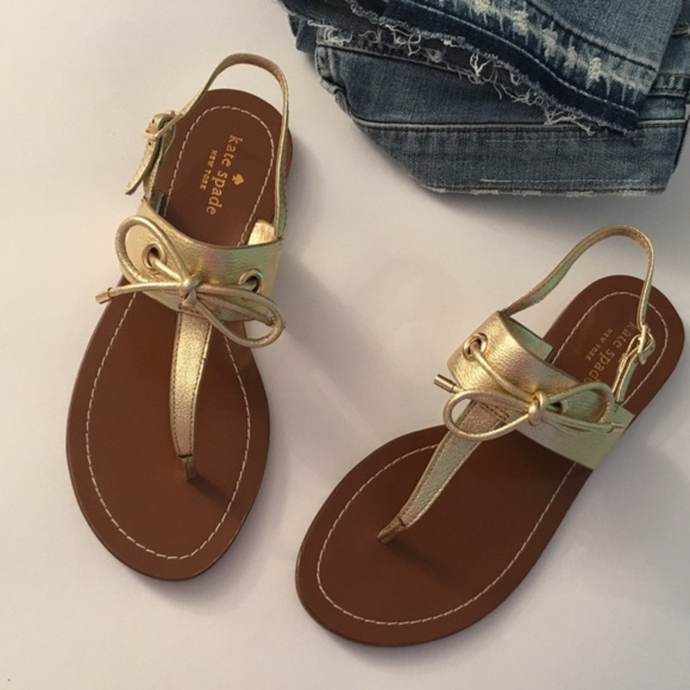 Kate Spade Gold Sandals